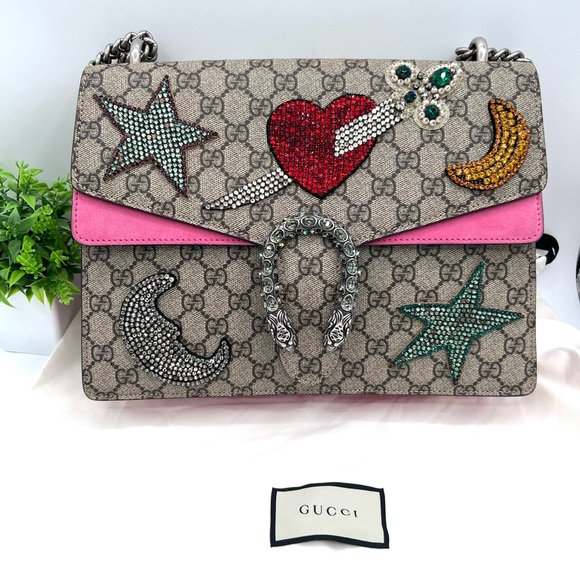 Authentic Gucci Dionysus Rare Medium GG Supreme Shoulder Bag ❤️ - Picture 1 of 12